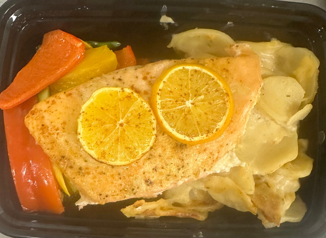 Meyer Lemon Glazed Salmon with French Capers
